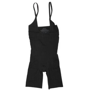SPANX Black Bodysuit Full Slip Shaping Tank Dress Shorts M M